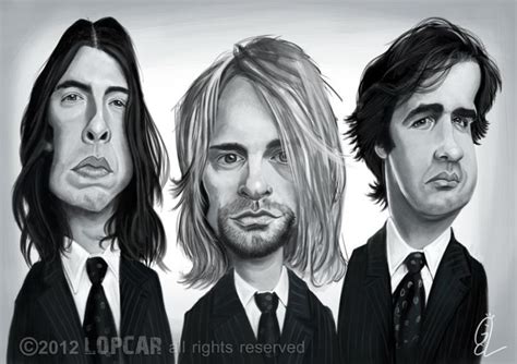 Kurt donald cobain nació el 20 de febrero de 1967 en la localidad de aberdeen, washington. Nirvana | Caricature, Caricature artist, Famous cartoons