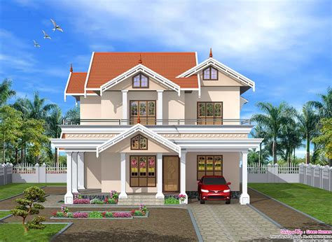 Very Cute 2750 Sqft Kerala Home Design