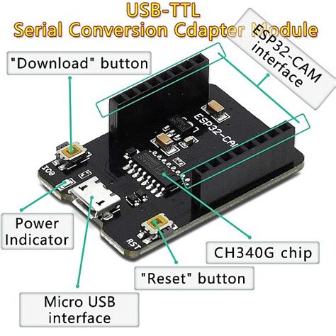 Esp32 Cam Mb Micro Usb Download Module For Esp32 Cam Development Board