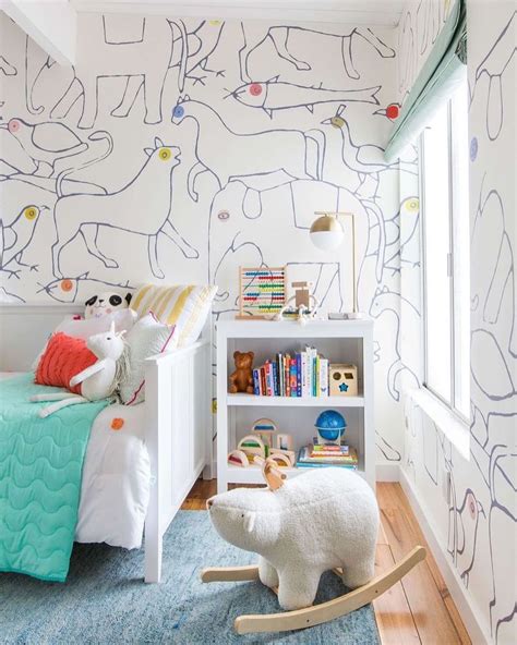 Обои в детской Kids Wallpaper Wallpaper Bedroom Animal Wallpaper