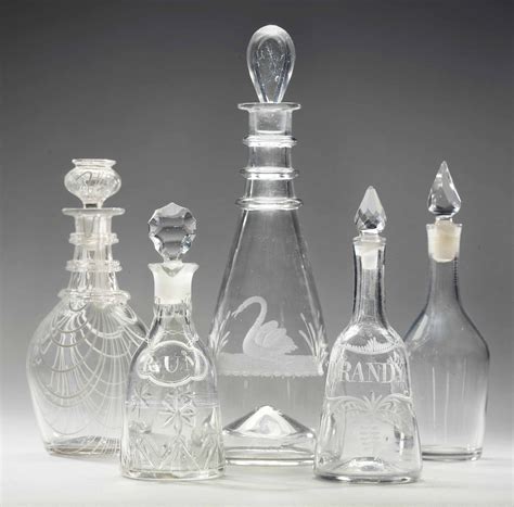 Five English Glass Decanters And Stoppers Circa 1770 1800 Christies