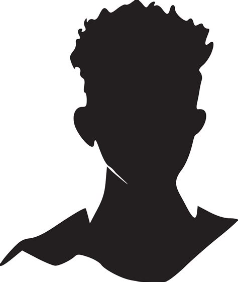 Afro Man Face Silhouette 20817651 Vector Art At Vecteezy