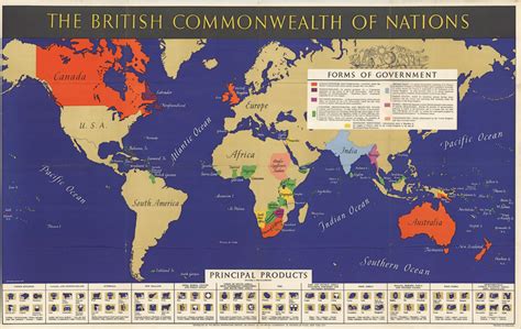 British Commonwealth Of Nations La Jolla Map Museum