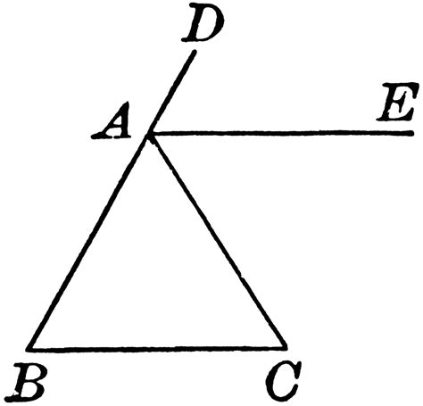 Bisector Of An Exterior Angle Of An Isosceles Triangle Clipart Etc