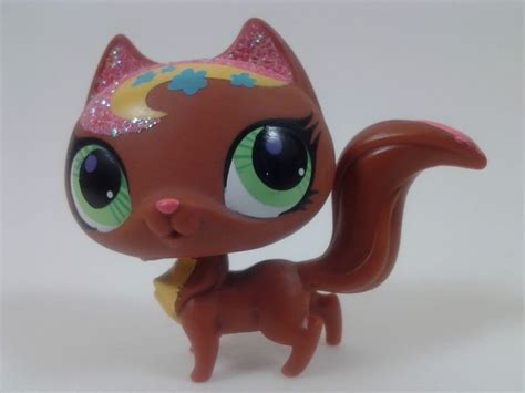 Littlest Pet Shop Sparkle Glitter Cat 3033 Loose Sweetest Pet