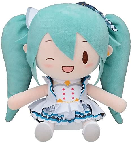 Hatsune Miku Plush Doll Colorful Stage Vocaloid 10 Inches Big Size Sega