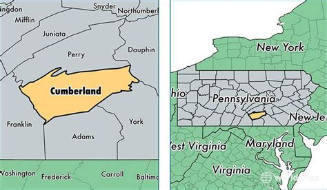 Cumberland County Pennsylvania Map Cumberland County Pennsylvania