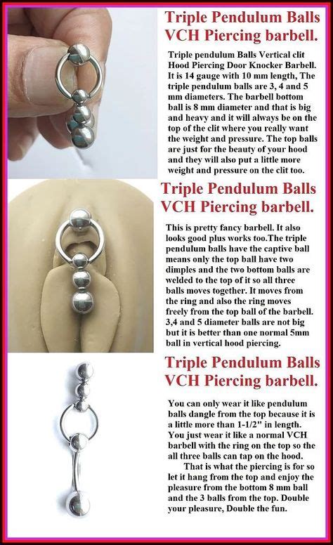 Triple Pendulum Ball For Vch Piercing Barbell Piercings Female Piercings Pendulum Balls