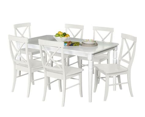 set meja makan warna putih minimalis raja furniture
