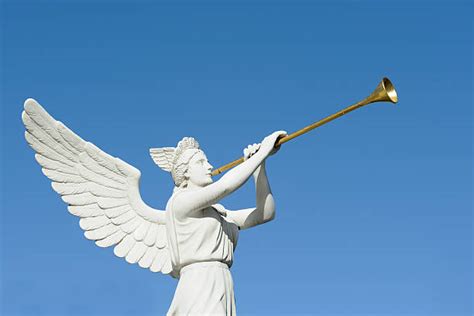 440 Gold Angel With Trumpet Stock Photos Pictures And Royalty Free