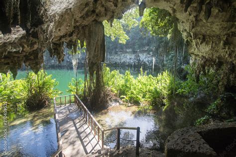 Los Tres Ojos Caves In Santo Domingo Dominican Republic Stock Photo