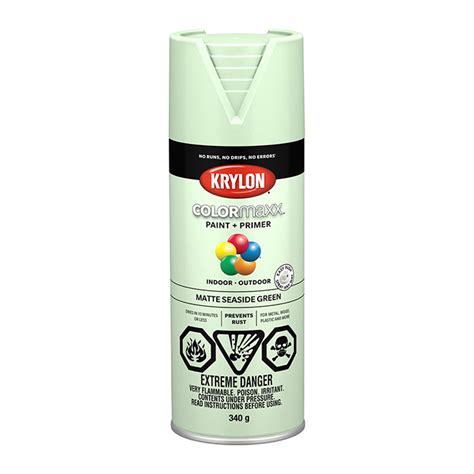 Krylon Colormaxx Acrylic Paint And Primer In One Aerosol Spray Matte