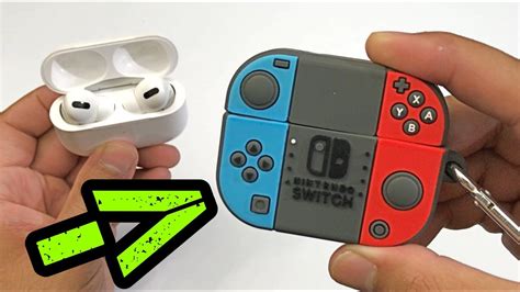 Protective airpods & airpods pro cases with ring carabiner. AirPods Pro- Nintendo SWITCH Case!! Review - YouTube
