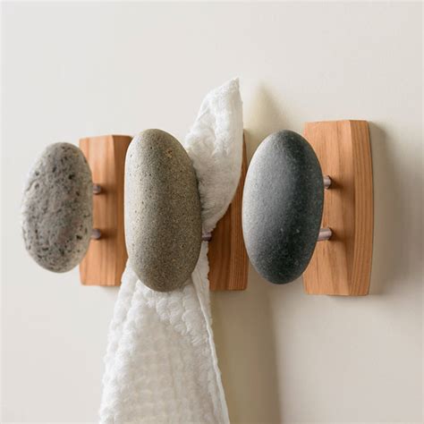 #zazzle is a one of a kind print on demand company offering the coolest designs on the best. Quirky Stone and Wood Unique Bath Hooks — Homebnc