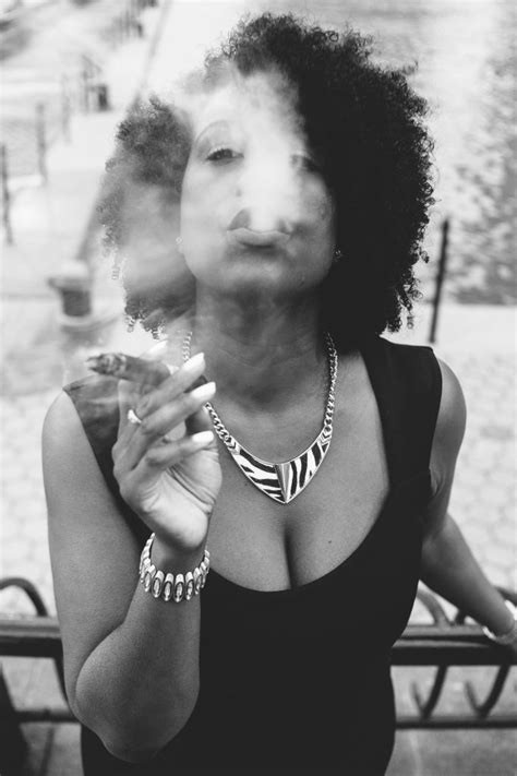 Black And White 100 Photo Album Female Cigar Smokers