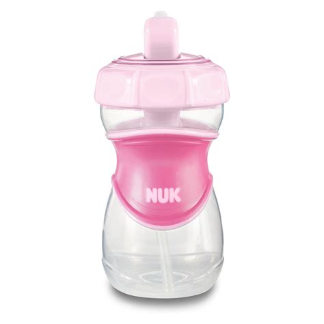 Nuk Everlast Straw Sippy Cup Pink Adult Unisex Cup With Straw