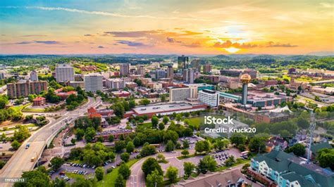 Knoxville Tennessee Usa Downtown Skyline Aerial Stock Photo Download