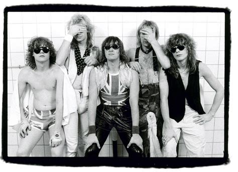 Def Leppard From The Pyromania Tour Backstage 1983 Steveclark Def