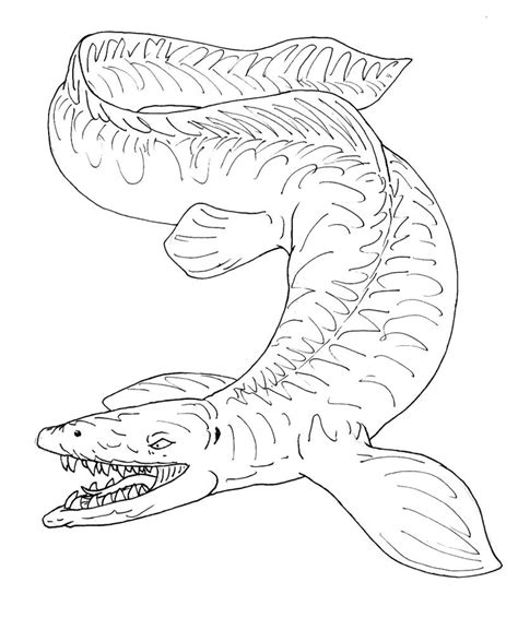 Coloring Mosasaurus Clip Art Library Porn Sex Picture