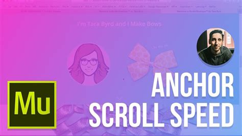 Adobe Muse Change Anchor Scroll Speed Youtube