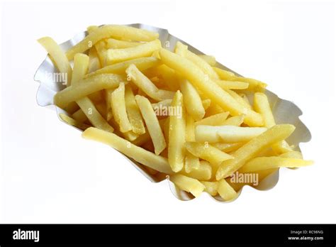 Fast Food French Fries On A Paper Plate Stock Photo Alamy