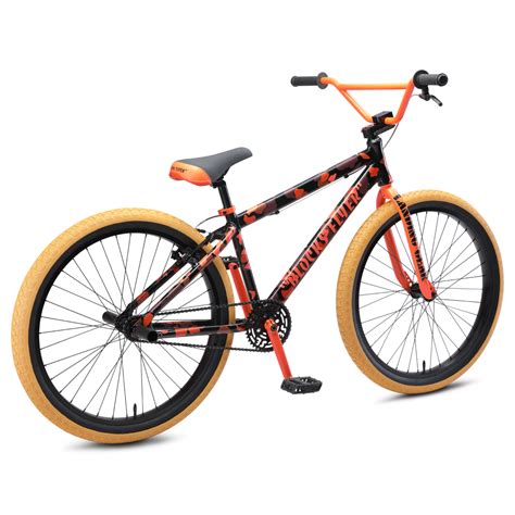 Se Bikes Orange Camo Blocks Flyer 26 Bmx Fatbike Adventures Store