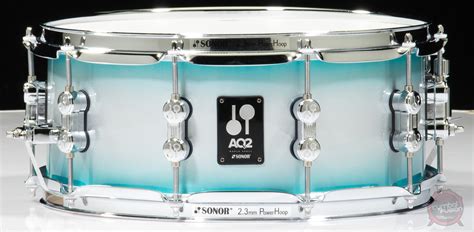 Sonor Aq2 Maple 14x6 Snare Drum Aqua Silver Burst