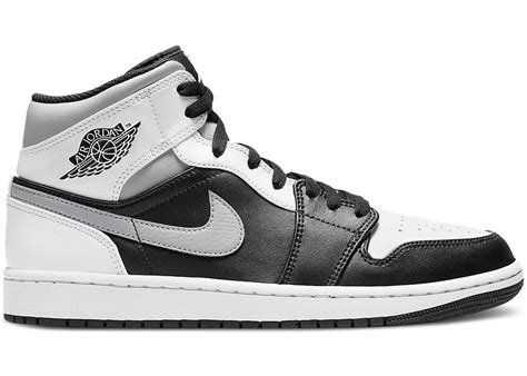 Nike air jordan 1 retro mid white shadow black white grey size 11.5. Jordan 1 Mid White Shadow - 554724-073