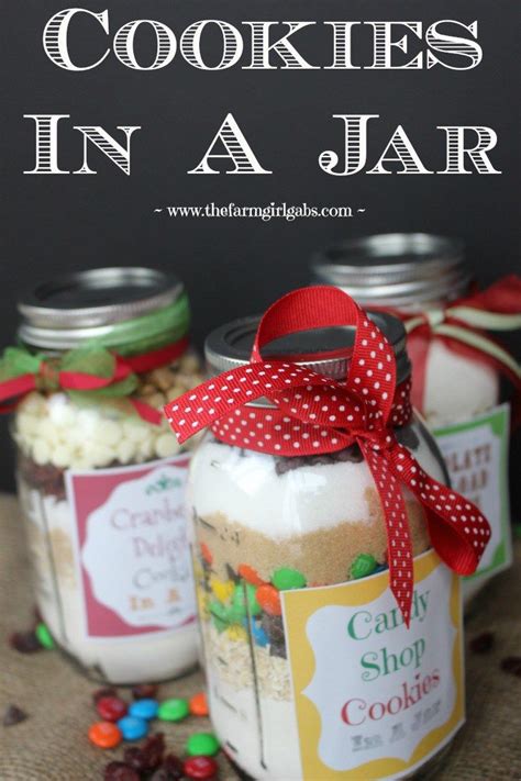 Three Simple Cookies In A Jar Recipes These Make Perfect Ts For
