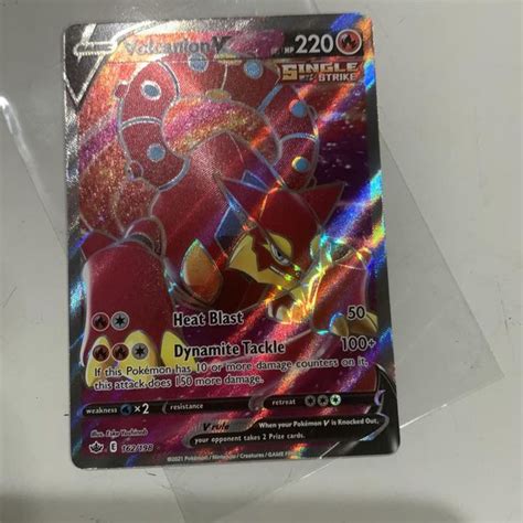 Verified Volcanion V Full Art Chilling Reign Pokemon Cards Whatnot