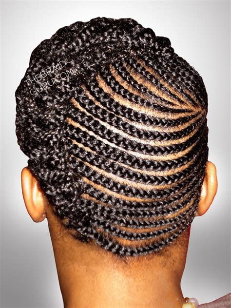 27 Black Cornrow Updo Hairstyles Hairstyle Catalog