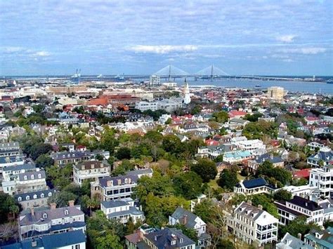 Aerial View Of Downtown Charleston Beautiful Places In The World
