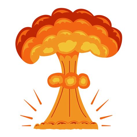 Nuclear Explosion Image Of An Explosion In The Form Of A Mushroom For