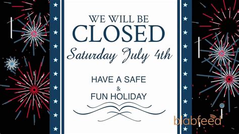Receive your free july 4 th template to get your free, printable july 4th signage template, all you have to do is go to our special 4 th of july template if related searches for closed 4th july closed signs july 4th closed signsclosed for the 4thclosed july 4th printable signclosed fourth of julyjuly 4th. July 4Th Closed Sign Template | Calendar Template Printable