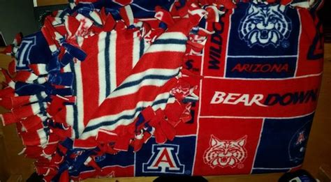University Of Arizona Wildcats 2yd Handmade Fleece Blanket