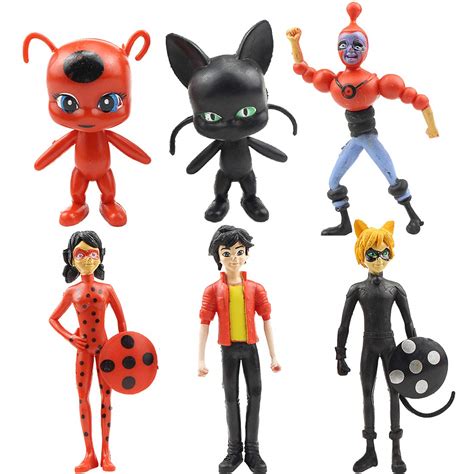 Buy Wents Miraculous Toys 6pcs Ladybug Action Figure Includes
