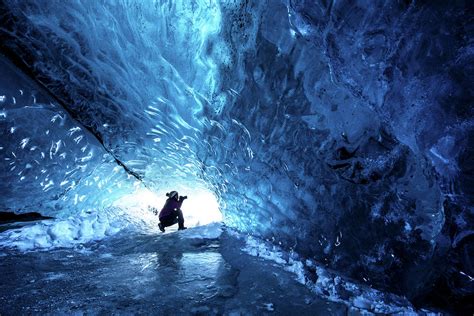 Ice Cave Explorer By Piriya Photography