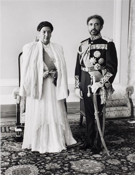 Emperor Haile Selassie Of Ethiopia And Empress Addis Ababa