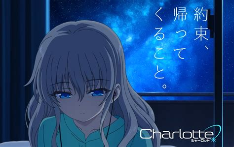 Anime Charlotte Nao Tomori Anime White Hair Blue Eyes Auriculares Night
