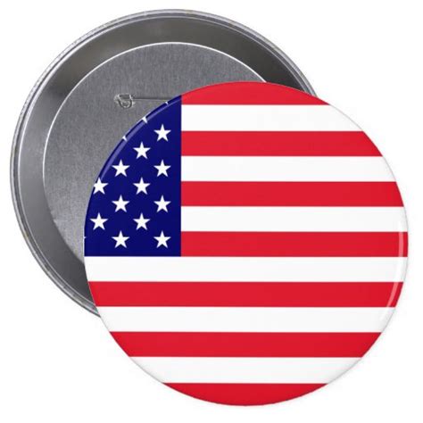 Usa American Flag Button Zazzle
