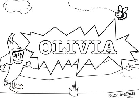 20 Olivia Name Coloring Sheet Aleya Wallpaper