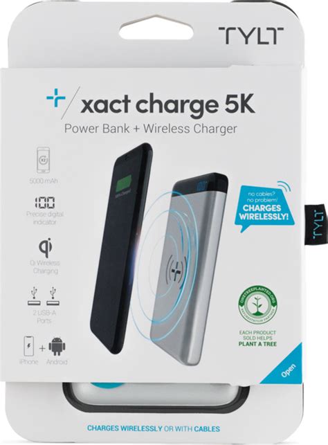 Tylt Xact 5000 Mah 5w Wireless Charging Pad And Power Bank Price And