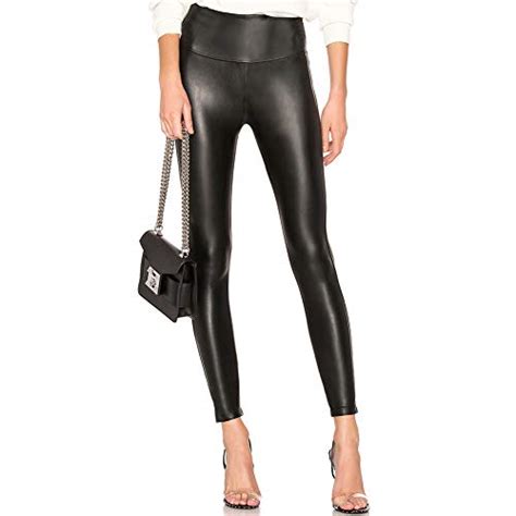 tagoo faux leather leggings for women black high waist leather pants with t box novelty