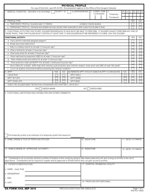 Download Da Form 3349 Fillable For Free Page 2 Formtemplate