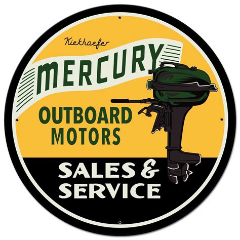 Mercury Outboard Motors Sign Garage Art™