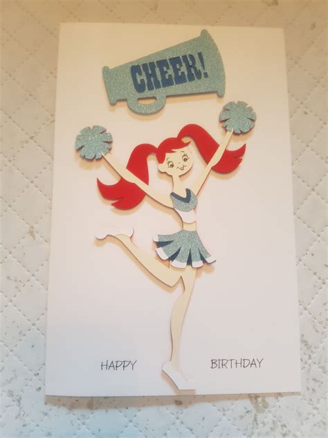 Birthday Card For My Great Niece Who Loves Cheerleading Birthday Cards