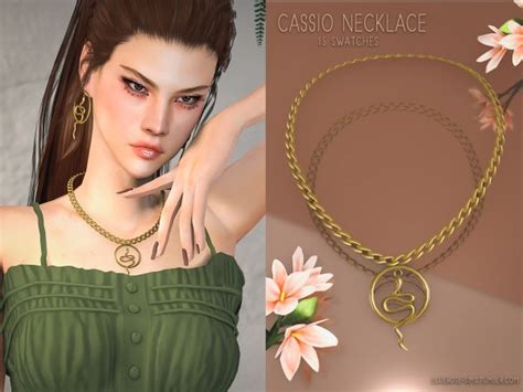 Snake Necklace Chain Necklace The Sims 4 Download 3d Fashion Sims