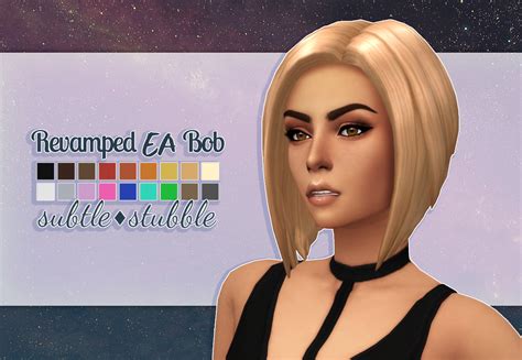 ea bob revamped a sims 4 hair i hit 100 followers and it s about time to celebrate with new