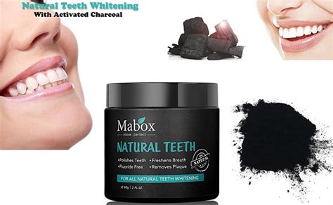 Mabox Activated Charcoal Teeth Whitening Powder Natural Whitening Teeth Personal