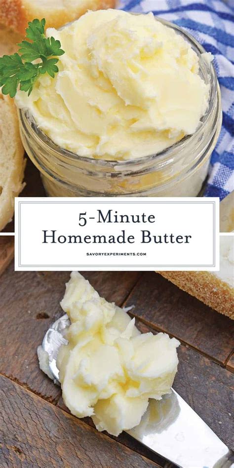 Homemade Butter In 5 Minutes How To Make Butter
